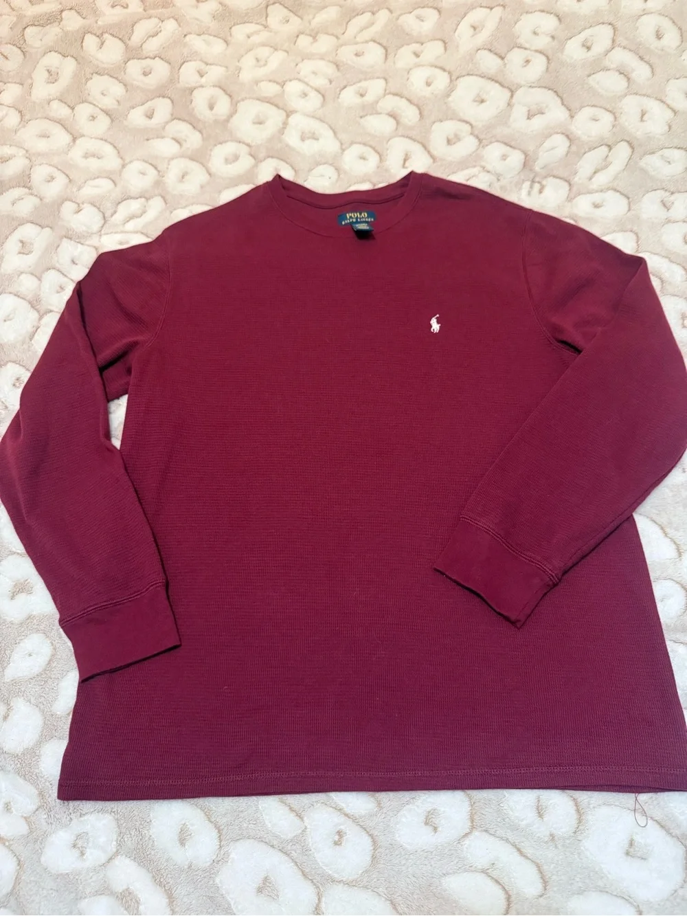 Polo by Ralph Lauren Long-Sleeve Crewneck Shirt - Wine